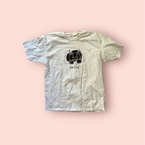 NWOT Deadstock Single Stitch “Kit Bag” White Cat Tee Sz. XL